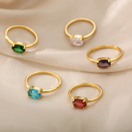 Luxe Birthstone Ring
