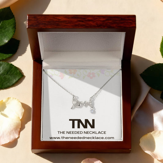 Scripted Love Necklace