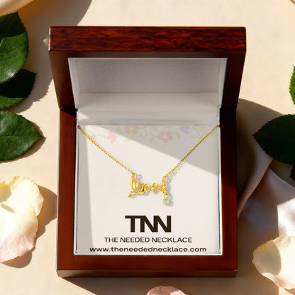 Scripted Love Necklace