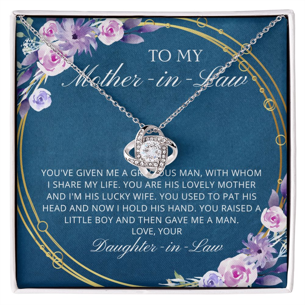 To My Mother-In-Law - Life - Love Necklace