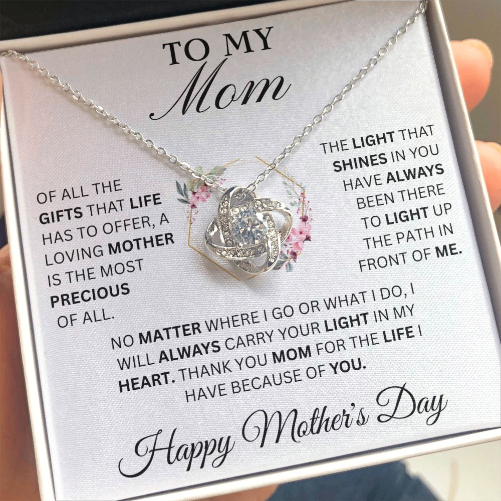 To My Mom - Precious - Love Necklace
