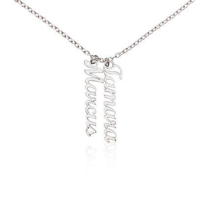 Personalized Vertical Name Necklace