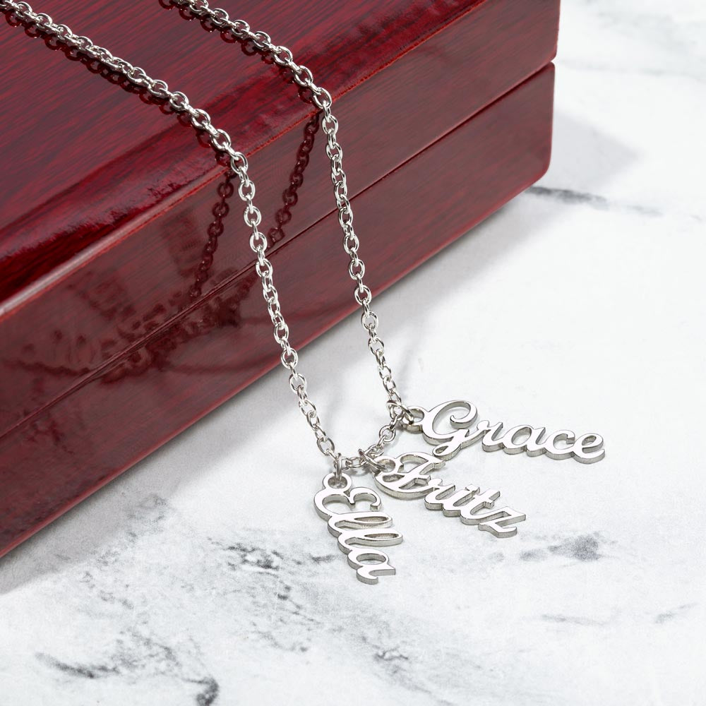Personalized Vertical Name Necklace