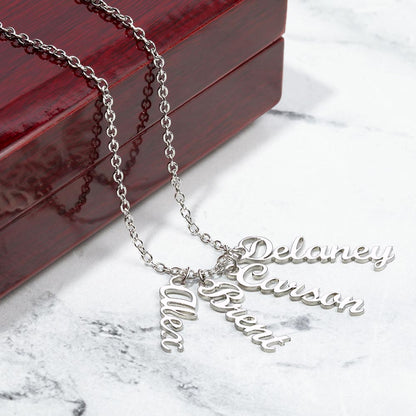 Personalized Vertical Name Necklace