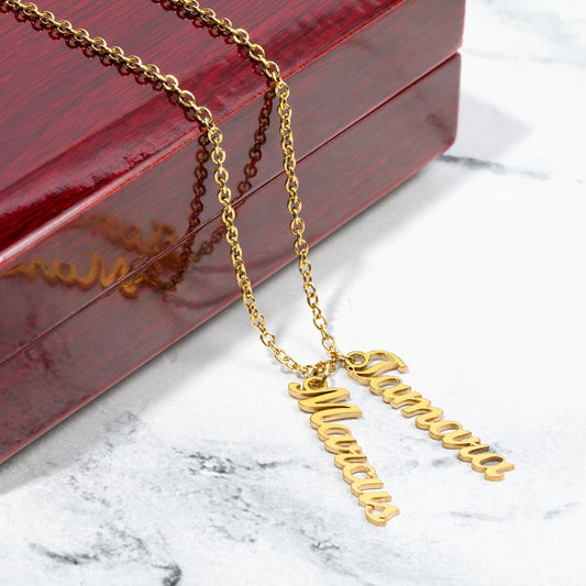 Personalized Vertical Name Necklace