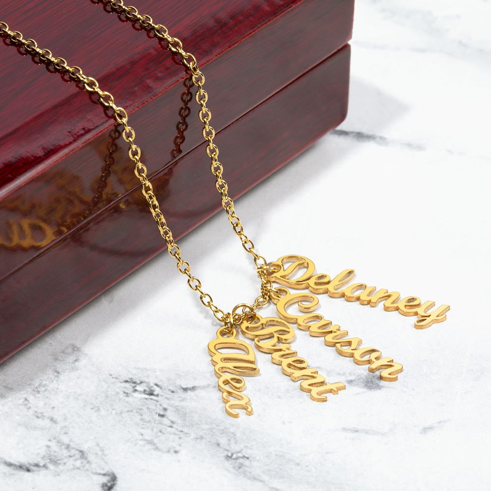 Personalized Vertical Name Necklace