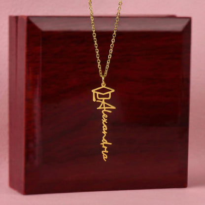 Personalized Graduation Cap Necklace