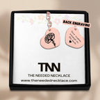 Birth Flower Heart Keychain