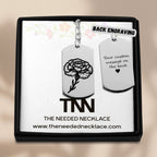 Birth Flower Tag Keychain