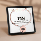 Personalized Birth Flower Bangle Bracelet
