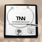 Personalized Birth Flower Bangle Bracelet