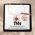 Personalized Birth Flower Coin Bracelet