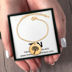 Personalized Birth Flower Coin Bracelet