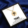 Birth Flower Cuban Link Coin Necklace