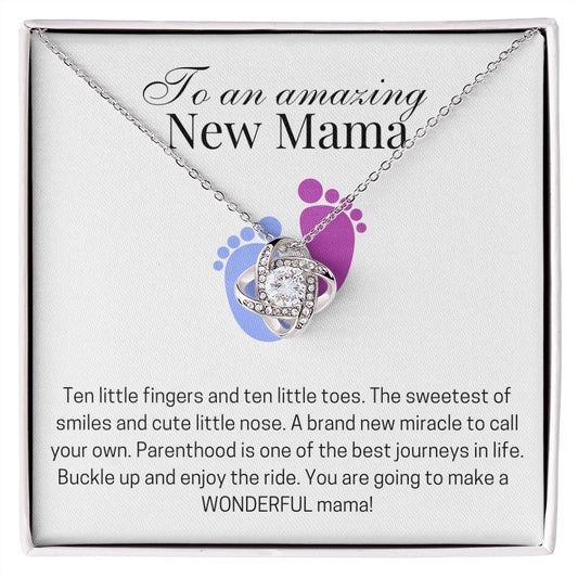 To An Amazing New Mama - Sweetest Smile - Love Necklace
